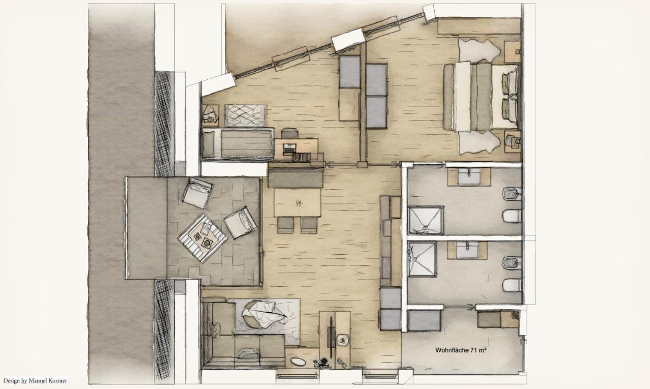 Appartements Pedescin Ортізеї Екстер'єр фото