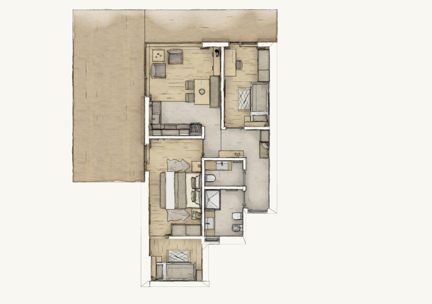 Appartements Pedescin Ортізеї Екстер'єр фото